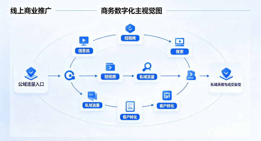 马鞍山线上商业推广怎么做？全域流量闭环搭建与低成本转化实战指南